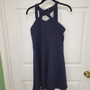 Navy Blue Strappy Girls Dress